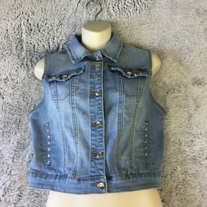 Earl Jeans Light Blue Denim Vest